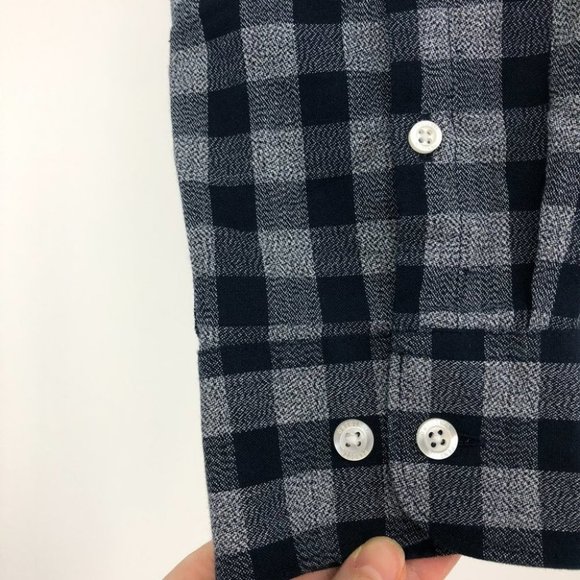 Original Penguin men’s blue checkered plaid button down shirt medium - Picture 12 of 13
